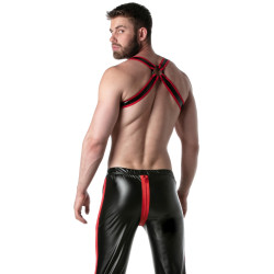 LEADER Harnais BRUT Noir-Rouge